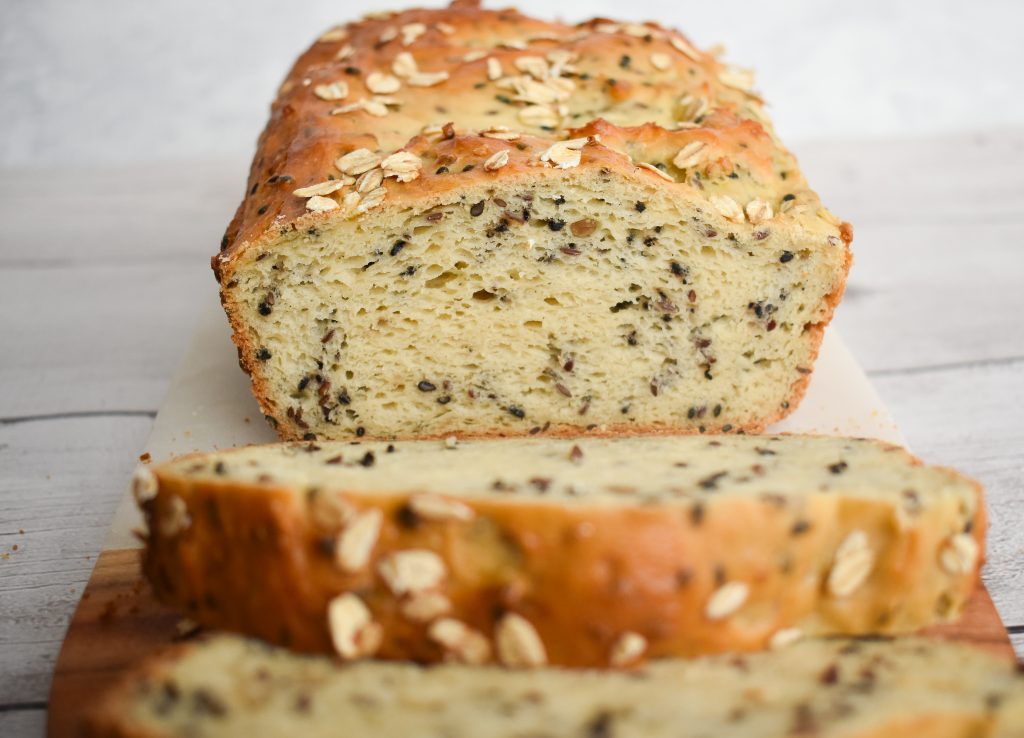 Delicious LowFODMAP Multigrain Sandwich Bread; Glutenfree, Dairyfree