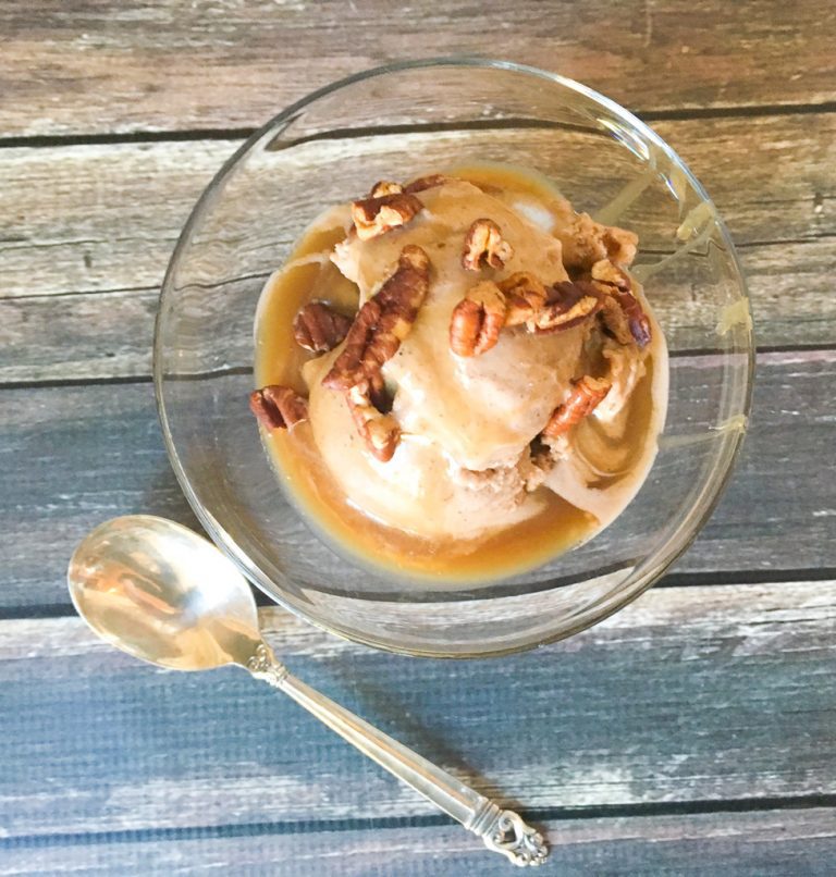 LowFODMAP Cinnamon Spiced French Vanilla Ice Cream; Glutenfree, Dairy