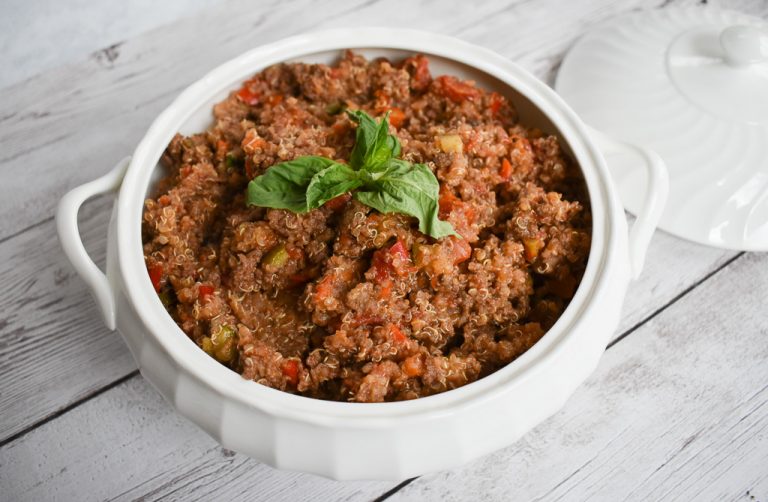 LowFODMAP Meat & Quinoa OnePot Recipe; Glutenfree, Dairyfree Dr